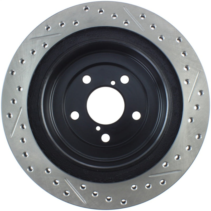 Stoptech 127.47025R StopTech 06-07 Subaru Impreza WRX (Exc STi) Slotted & Drilled Right Rear Rotor