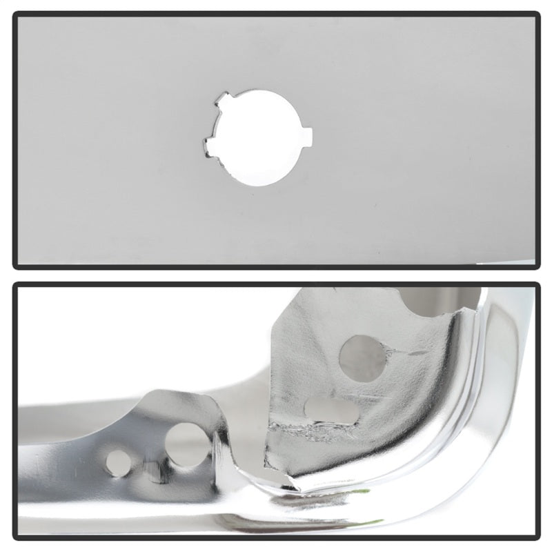 SPYDER 9048999 xTune 17-19 Ford F250/ F350 Rear Left Bumper Cap End w/ Sensor Hole - Chrome RB-FF25017-BEWS-L