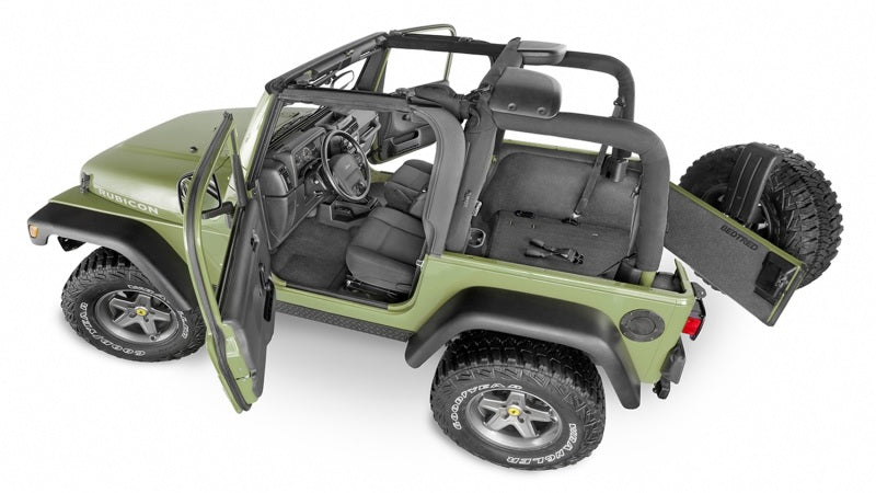 BedRug BTJL18F4 18-23 Jeep JL 4 Door BedTred 3pc Front Floor Kit