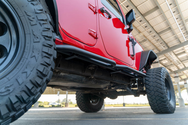 DV8 Offroad SRJK-08 07-18 Jeep Wrangler JK (4 Door Only) OE Plus Side Steps