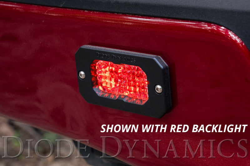 Diode Dynamics DD6428P Stage Series 2 In LED Pod Sport - White Flood Flush RBL (Pair)