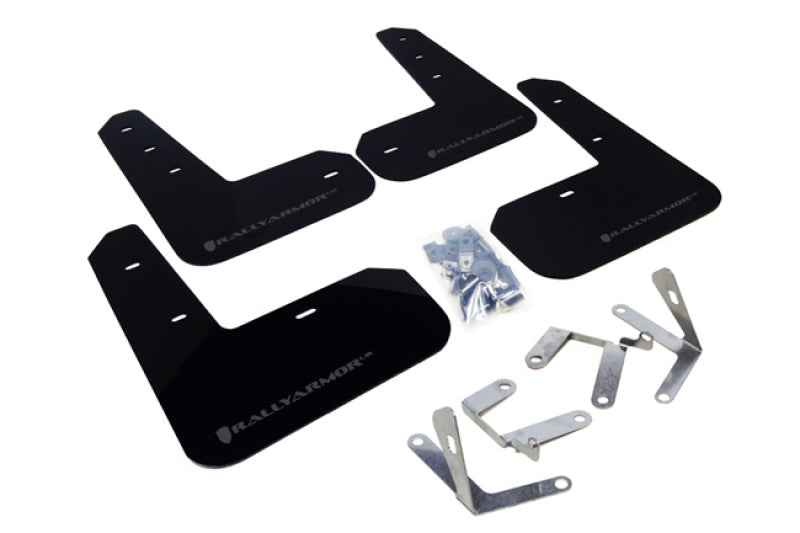 Rally Armor MF23-UR-BLK/GRY 13-17 Subaru BRZ/Toyota FR-S Black UR Mud Flap w/Grey Logo