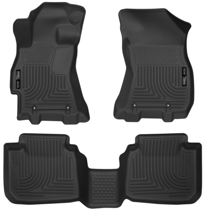 Husky Liners 99671 2015 Subaru Legacy/Outback Weatherbeater Black Front & 2nd Seat Floor Liners