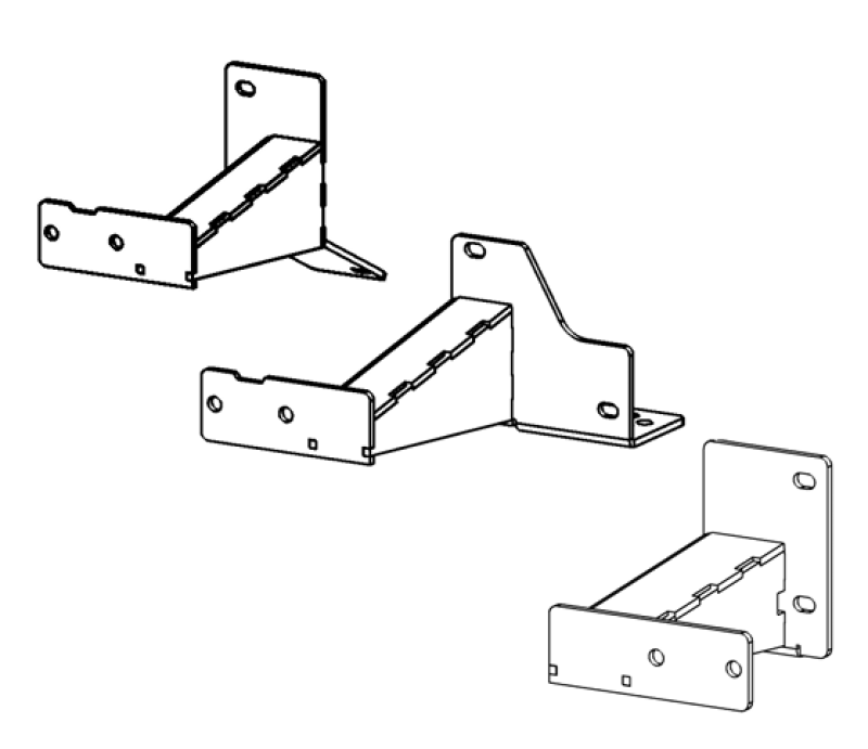 Go Rhino FSD4425TK 14-23 Toyota 4Runner(Excl Nightshade/TRD) Dominator Xtreme Frame Slider Mounting Brackets