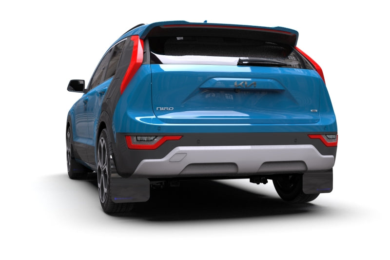 Rally Armor MF21-UR-BLK-DGRY 23-25 Kia Niro SG2 Black UR Mud Flap Dark Grey Logo