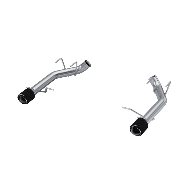 MBRP S72033CF 11-14 Ford Mustang GT 5.0L T304 SS 3in Dual Axle-Back with Carbon Fiber Tips (Race Version)