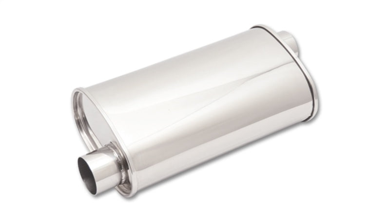 Vibrant 1127 StreetPower Oval Muff 5in x 9in x 15in long body 3in inlet I.D. x 3in outlet Offset-Offset