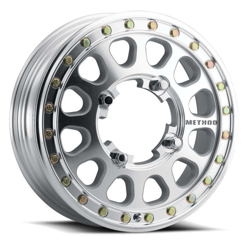 Method Wheels MR40155012340B Method MR401-R UTV Beadlock 15x5 / 4.25+0.75/40mm Offset / 5x4.5 / 72mm CB Machined - Raw Wheel
