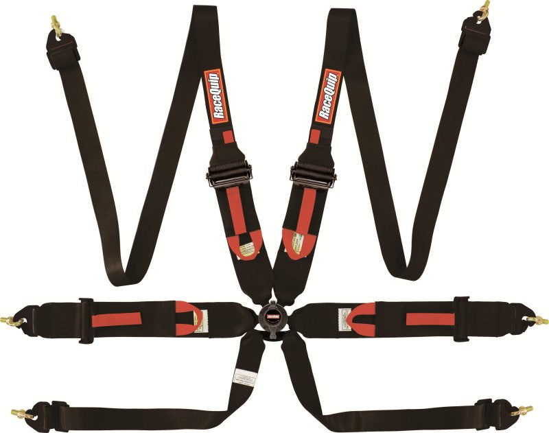 Racequip 854004 RaceQuip Black FIA CAMLOCK 6pt Pull Up Lap FHR