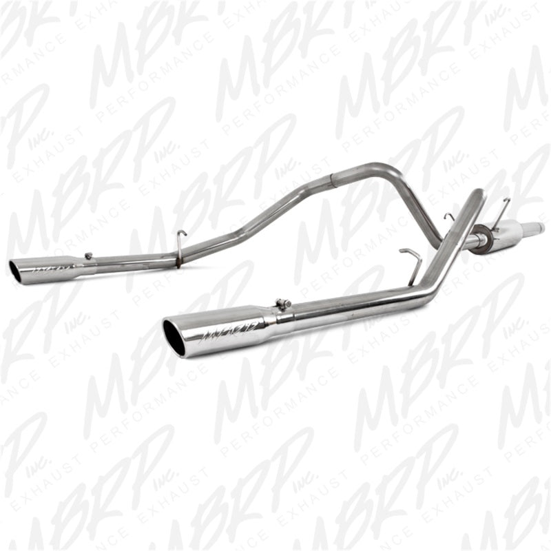 MBRP S5108409 2003 Dodge RAM Hemi 1500 5.7L SC/CC-SB Cat Back Dual Split Rear