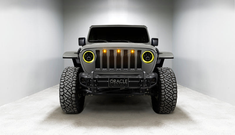 ORACLE Lighting 5769J-332 Oracle Jeep Wrangler JL/Gladiator JT 7in. High Powered LED Headlights (Pair) - Dynamic