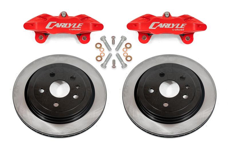 BMR Suspension DBK351 BMR 14-17 Chevrolet SS Brake Kit For 15in Conversion Solid Rotors Red Calipers