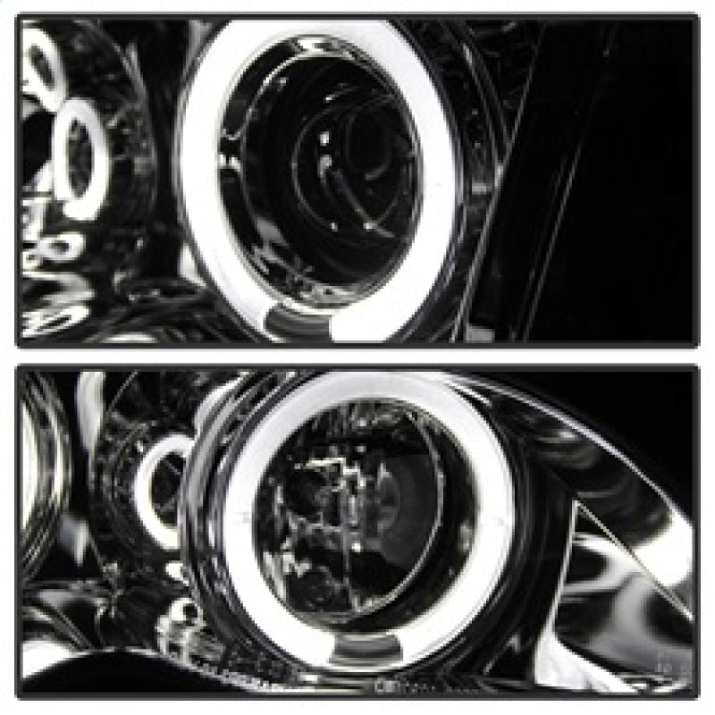 SPYDER 5042408 Spyder BMW E46 3-Series 02-05 4DR Projector Headlights 1PC LED Halo Chrm PRO-YD-BMWE4602-4D-AM-C