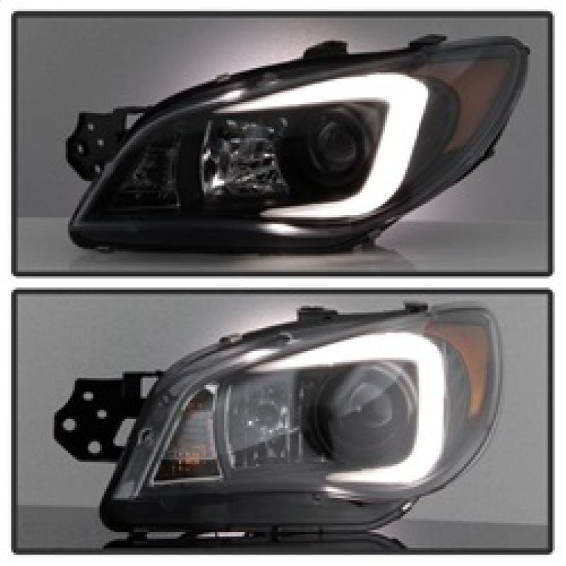 SPYDER 5083920 Spyder Subaru WRX 2006-2007 Projector Headlights - Halogen Only - Black PRO-YD-SWRX06-LBDRL-BK