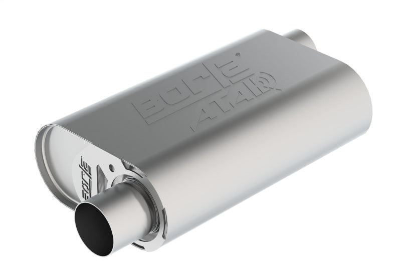 Borla 400947 CrateMuffler LS3 ATAK 2.5in Offset/Offset 14inx4.35inx9in Muffler