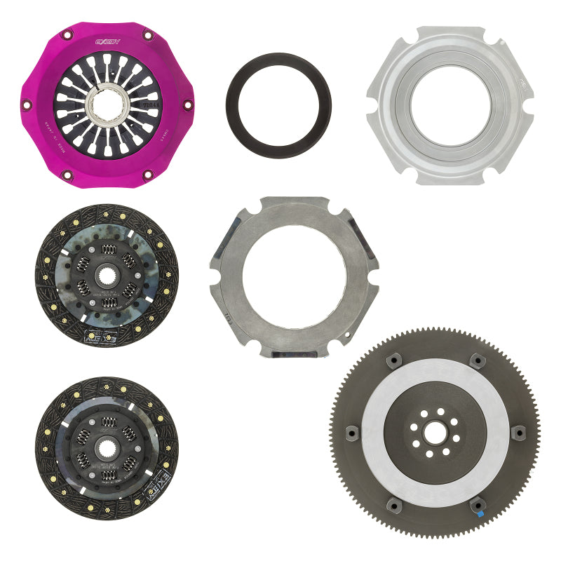 Exedy FM022SDF 04-17 Subaru WRX STI EJ255/EJ257 2.5L Twin-Organic Clutch Kit