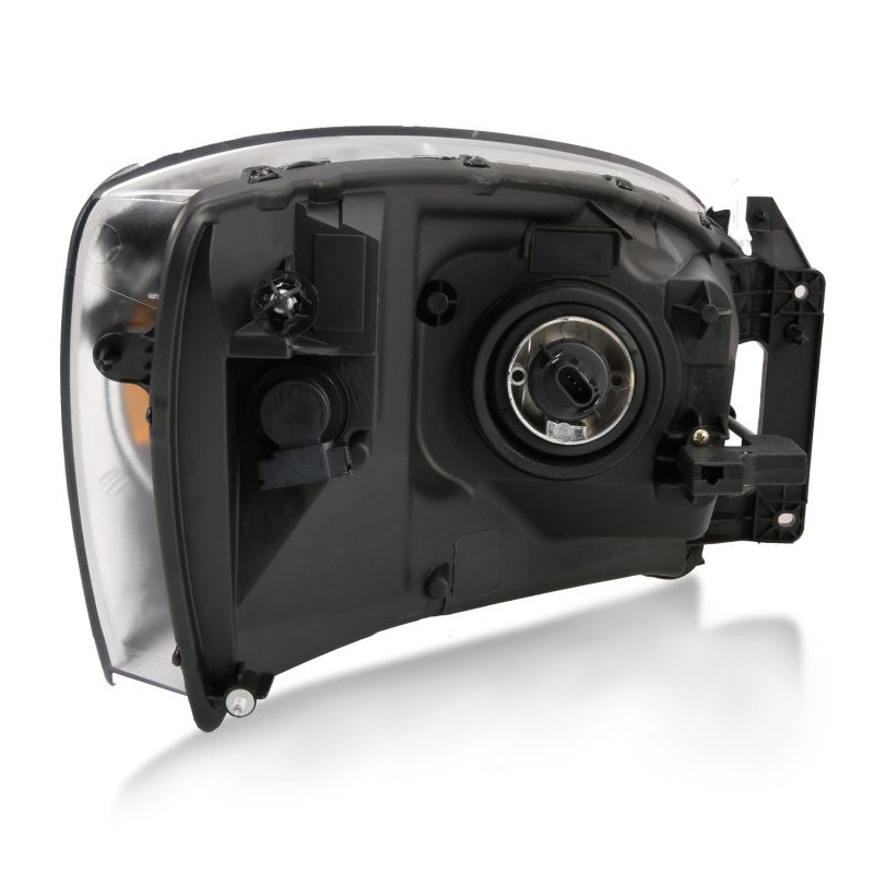 ANZO 111427 2006-2009 Dodge RAM 1500 Crystal Headlight Black Amber