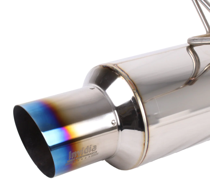 Invidia HS22SW4GTT 2022+ Subaru WRX Single N1 Titanium Burnt Tip Cat-back Exhaust