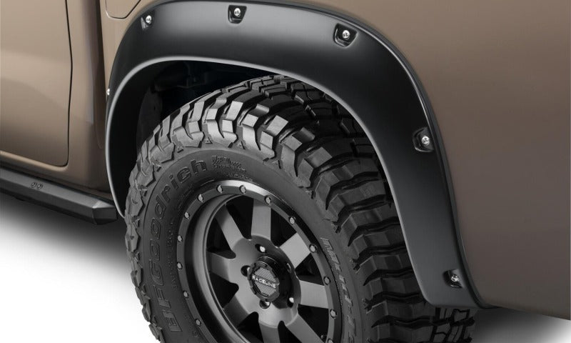 Bushwacker 70911-02 22-24 Nissan Frontier Pocket Style Fender Flares 4pc - Black