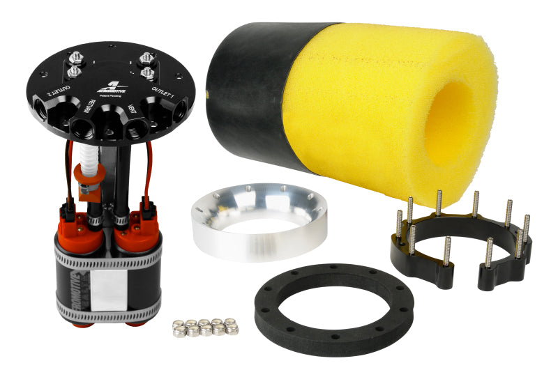 Aeromotive 18309 Fuel Pump - Universal - Phantom Dual 340 - 6-10in Depth