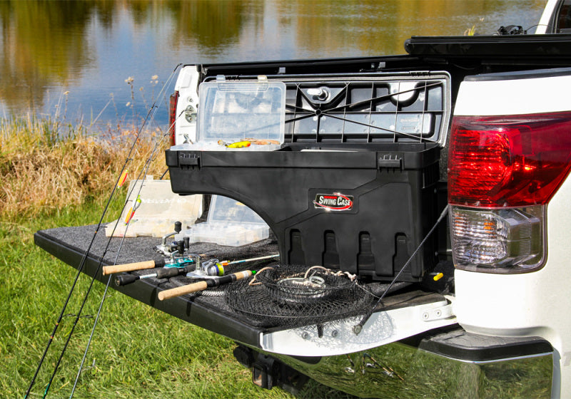 Undercover SC105P UnderCover 2020 Chevy Silverad 2500/3500 HD Passengers Side Swing Case - Black Smooth