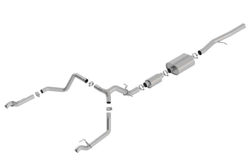Borla 140773 19 Chevrolet Silverado/GMC Sierra 1500 6.2L SS (S-Type) Catback Exhaust w/ Factory Tips
