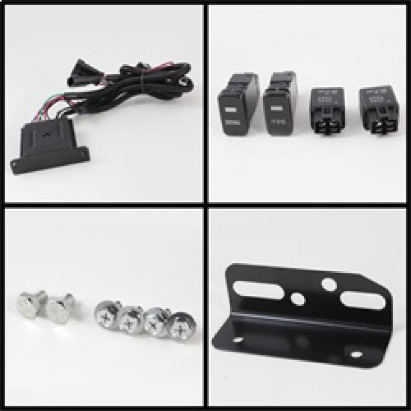 SPYDER 5075161 Spyder Toyota FJ Cruiser 07-14 Fog Lights With LED Daytime Running Lights w/swch Blk FL-DRL-TFJ07-BK