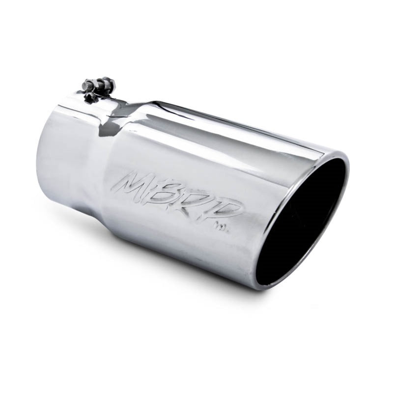 MBRP T5075 Universal Tip 6 O.D. Angled Rolled End 5 inlet 12 length