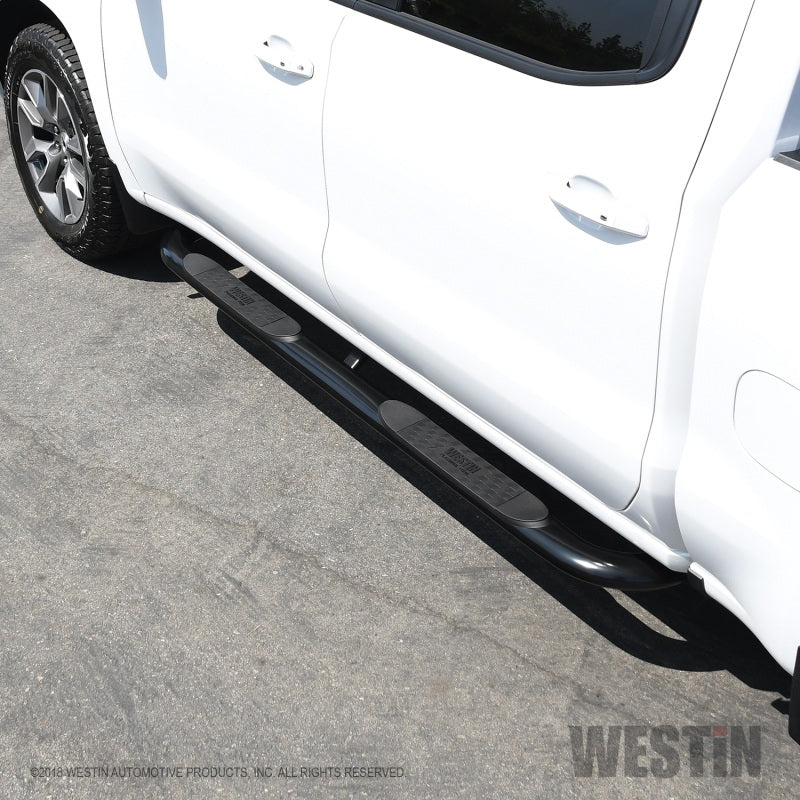 Westin 21-4135 2019 Chevrolet Silverado/Sierra 1500 Crew Cab Platinum 4 Oval Nerf Step Bars - Black