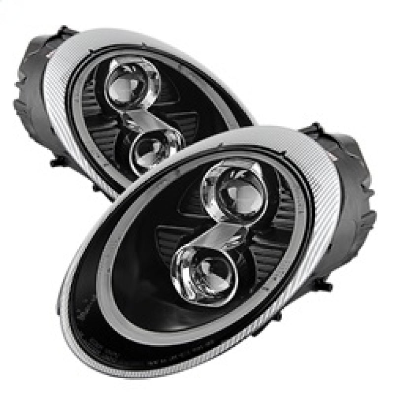 SPYDER 5080103 Spyder Porsche 911 05-09 Projector Headlights Xenon/HID Model- DRL LED Blk PRO-YD-P99705-HID-DRL-BK
