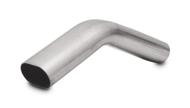 Vibrant 13200 3in Oval (Nominal Size) T304 SS 45 deg VERTICAL Mandrel Bend 6in x 6in leg lengths