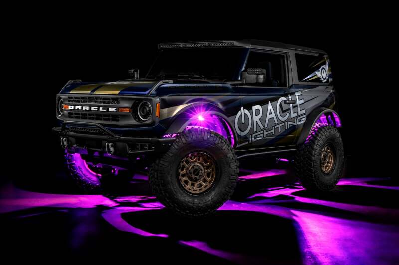 ORACLE Lighting 5895-339 Oracle Underbody RGB+W Wheel Well Rock Light Kit - 4 PCS - ColorSHIFT