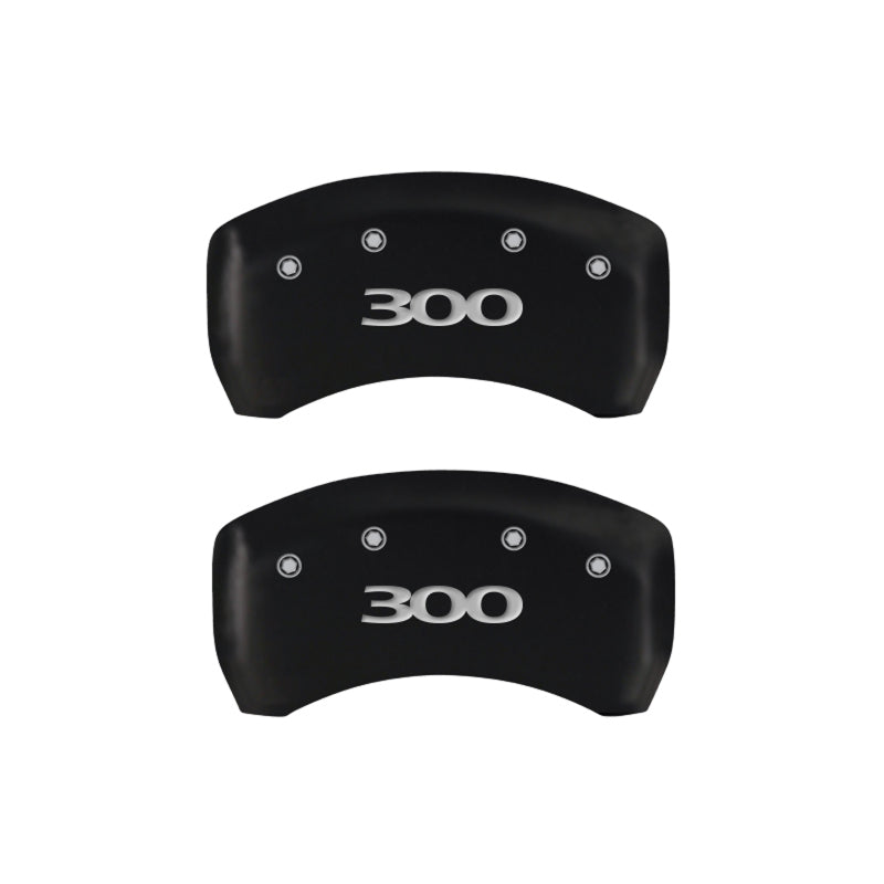 MGP 32004S300RD 4 Caliper Covers Engraved Front & Rear 300 Red finish silver ch