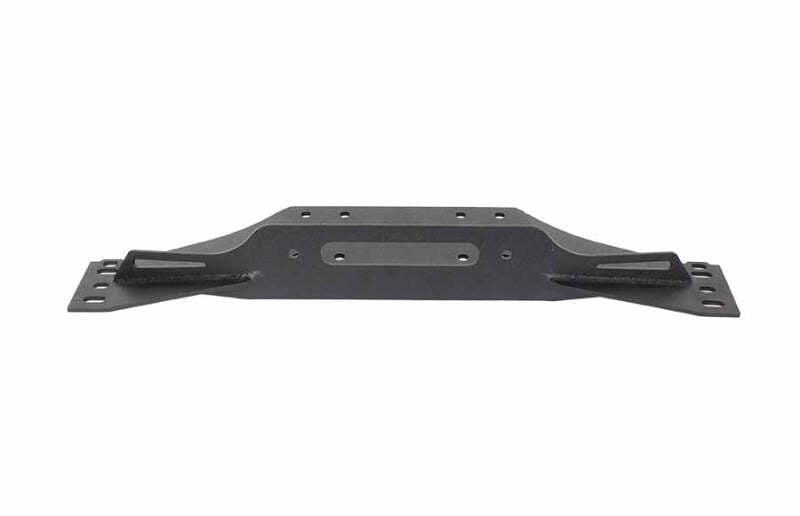 Fishbone Offroad FB21052 97-06 Jeep Wrangler TJ Winch Plate Steel - Black Textured Powdercoat Piranha Series
