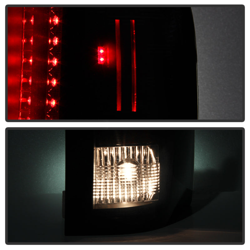SPYDER 5078032 Spyder Chevy Silverado 07-13 LED Tail Lights Blk Smke ALT-YD-CS07-LED-BSM