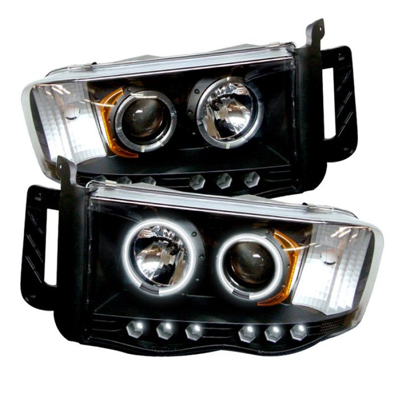 SPYDER 5009951 Spyder Dodge RAM 1500 02-05 03-05 Projector Headlights CCFL Halo LED Blk PRO-YD-DR02-CCFL-BK
