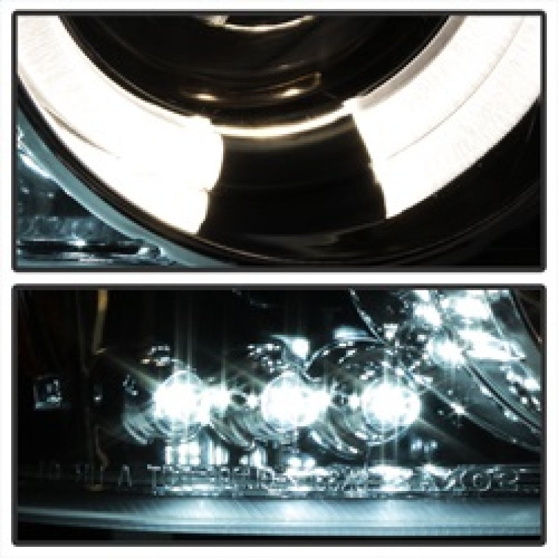SPYDER 5009371 Spyder GMC Sierra 1500/2500/3500 99-06 Projector Headlights LED Halo LED Smoke PRO-YD-CDE00-HL-SMC