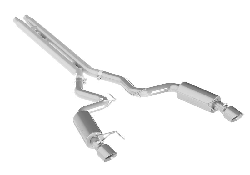 MBRP S7239409 15 Ford Mustang GT 5.0 Convertible T409 3in Cat Back Dual Split Rear Exit (Street Version)