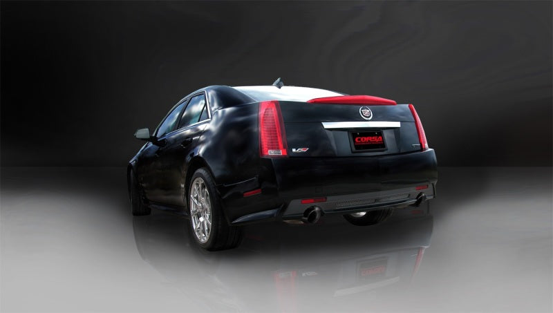 CORSA Performance 14941BLK Corsa 2009-2014 Cadillac CTS Sedan V 6.2L V8 Black Sport Axle-Back Exhaust