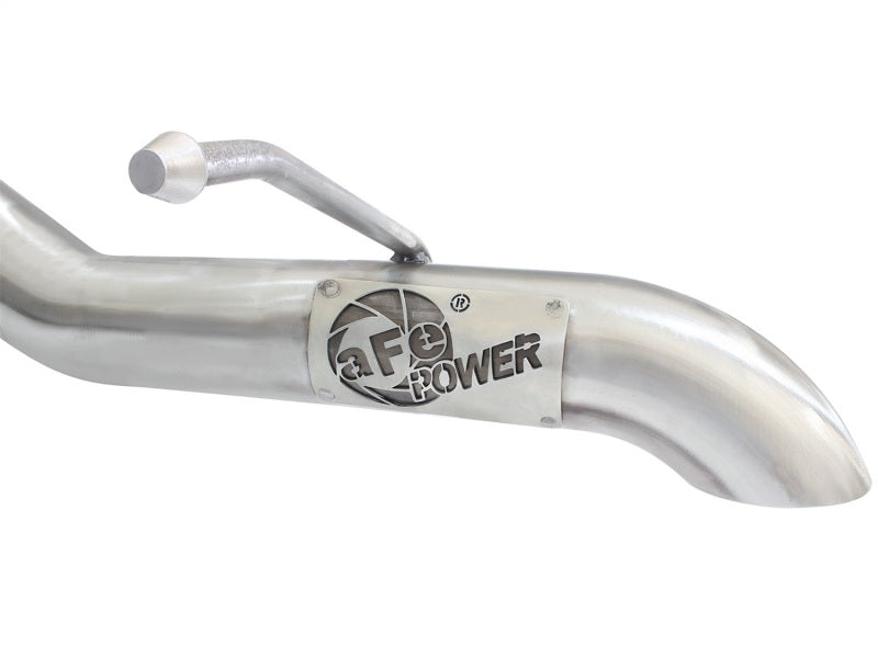 aFe 49-48057 MACHForce XP 2-1/2in SS-409 Cat-Back Exhausts w/ 18in Muffler 07-17 Jeep Wrangler V6-3.6L