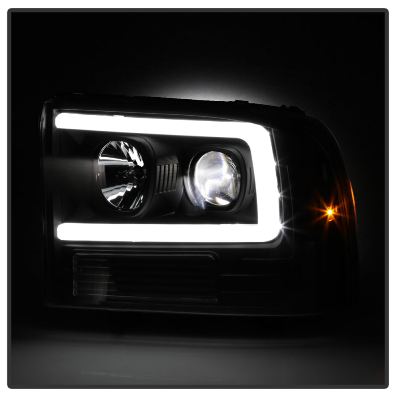 SPYDER 5088062 Spyder Ford F-250 99-04/Excursion 00-04 1 Piece LED Headlights - Black PRO-YD-FF25099V2PL-BK