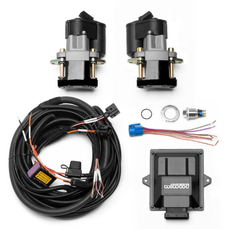 Wilwood 140-15979-BK Electronic Parking Brake Rear Retrofit Brake Kit - Black Powder Coat Caliper