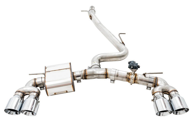 AWE Tuning 3025-42066 Volkswagen Golf R MK7.5 SwitchPath Exhaust w/Chrome Silver Tips 102mm