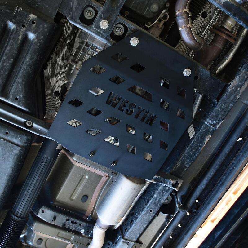 Westin 42-21085 /Snyper 18-21 Jeep Wrangler JL Transfer Case Skid Plate - Textured Black
