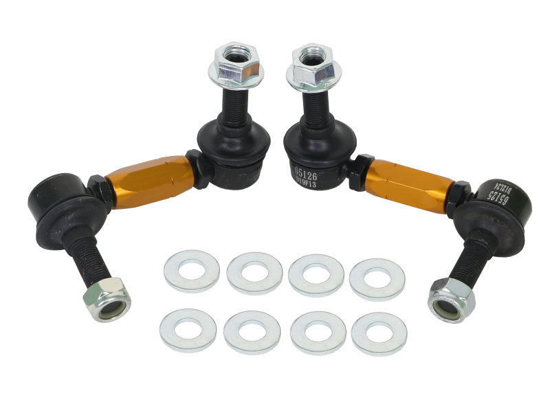 Whiteline KLC110 03+ Nissan 350z Z33 / 07-08 Infiniti G35 (Exc AWD) Fr Swaybar-Link Assy HD Adj Steel Ball