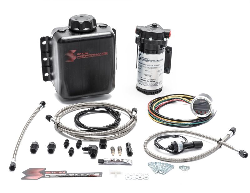Snow Performance SNO-210-BRD Stg 2 Boost Cooler F/I Prog. Water Injection Kit (SS Braided Line 4AN Fittings)