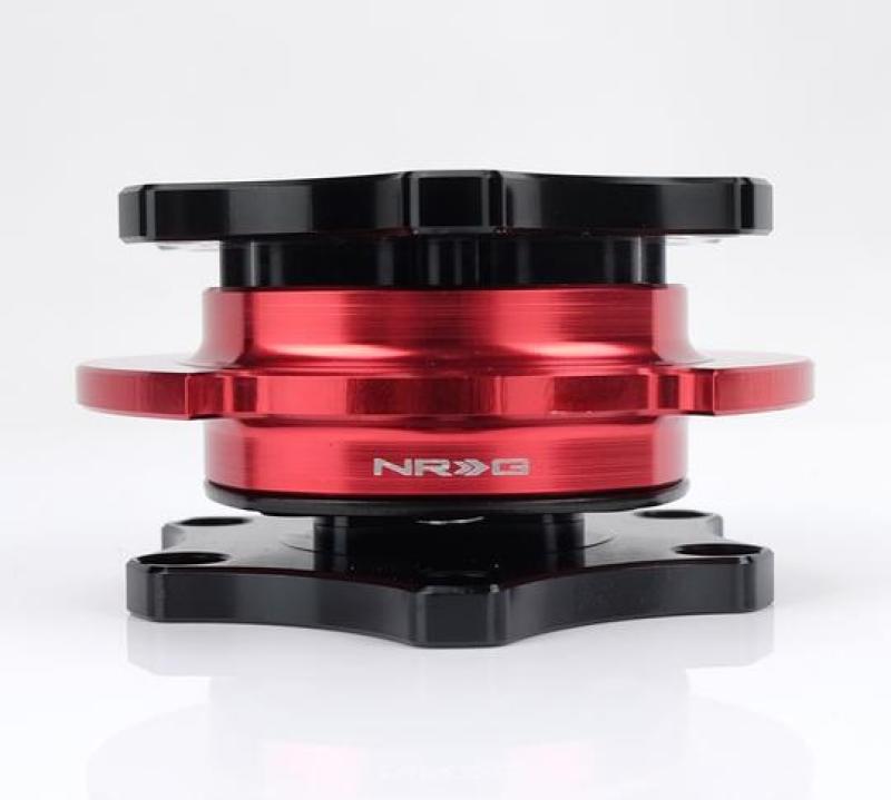 NRG SRK-R200BK-RD Quick Release SFI SPEC 42.1 - Shinny Black Body / Red Shinny Ring