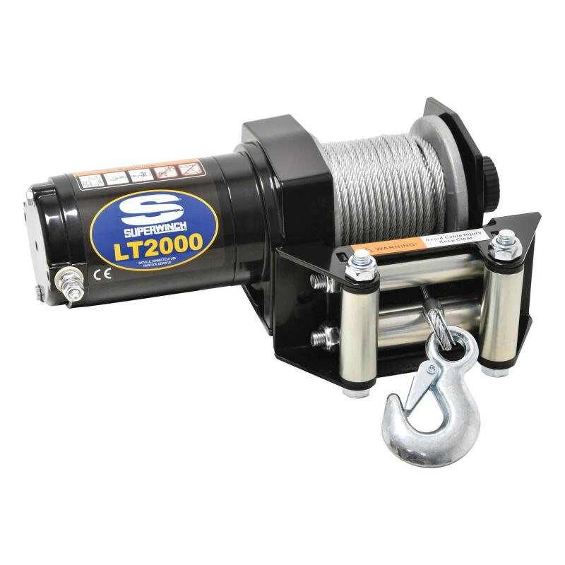 Superwinch 1120210 2000 LBS 12V DC 5/32in x 49ft Steel Rope LT2000 Winch