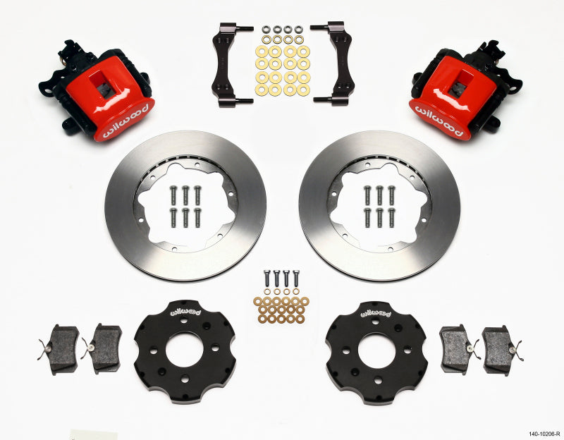 Wilwood 140-10206-R Combination Parking Brake Rear Kit 11.00in Red Civic / Integra Disc 2.39 Hub Offset