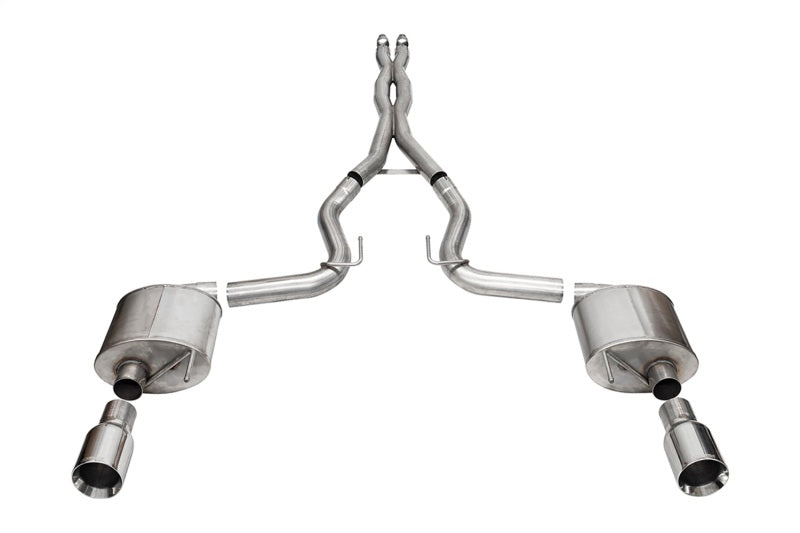 CORSA Performance 21255 Corsa 2024 Ford MustangGT Sport Cat-Back Exhaust Sys. 3.0in Dual Rear Exit w/4.5in StraightCut Tips